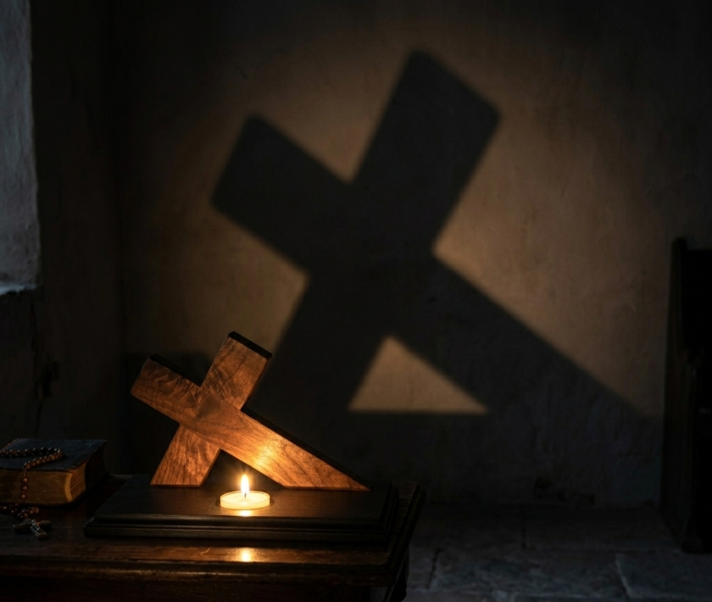 Cross Tea Light Holder