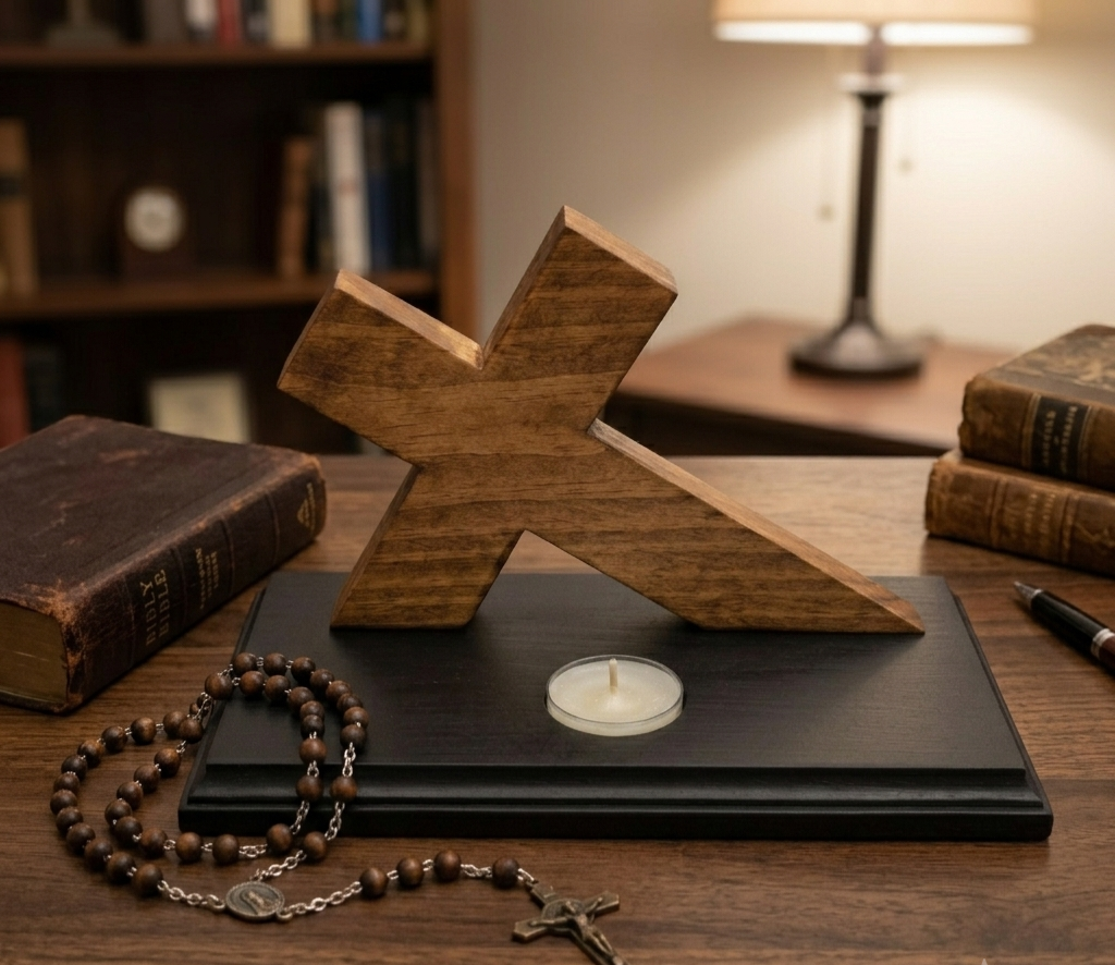 Cross Tea Light Holder