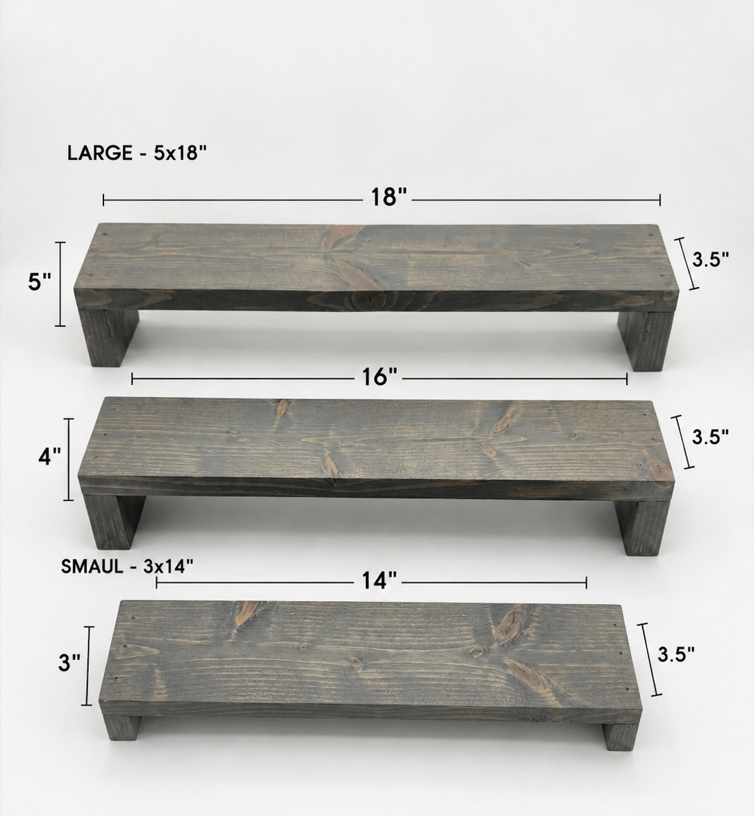 Display Risers Set (3 included)