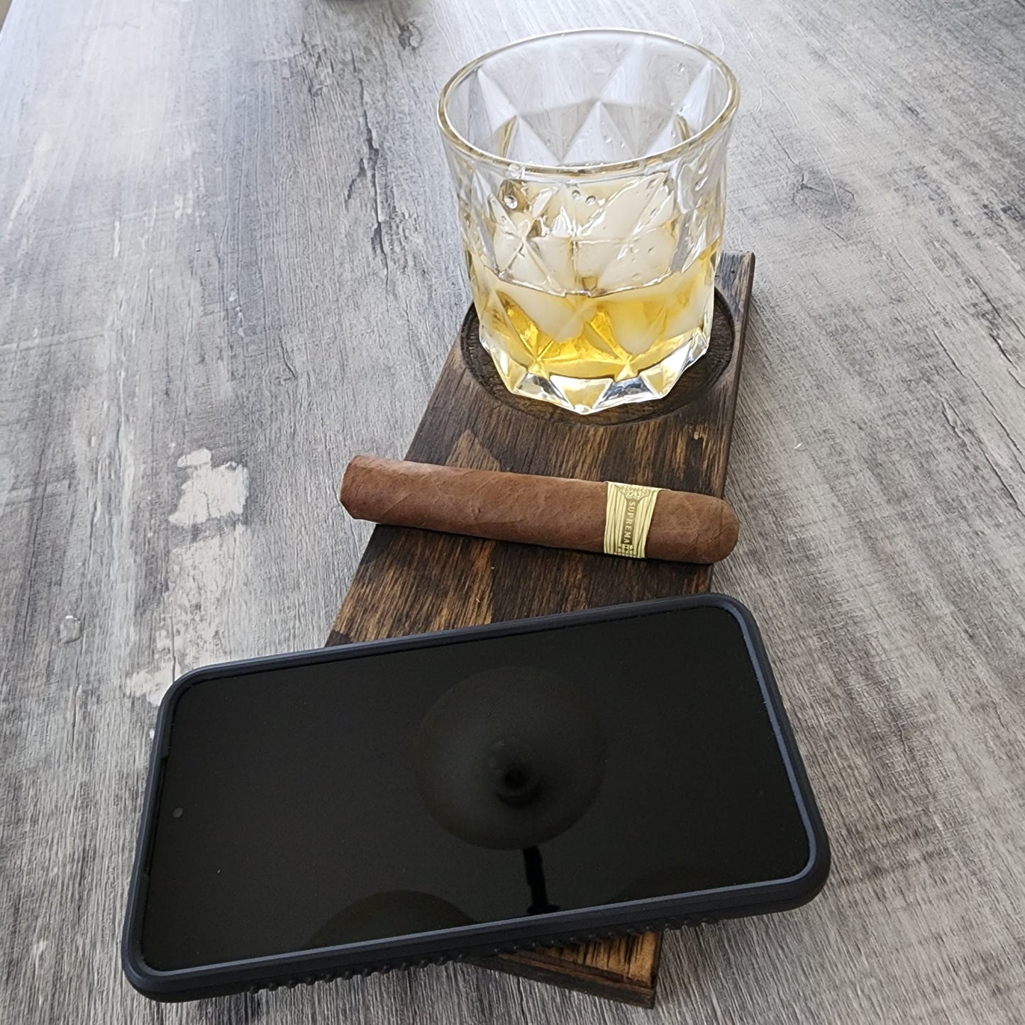 Whiskey & Cigar Butler Tray