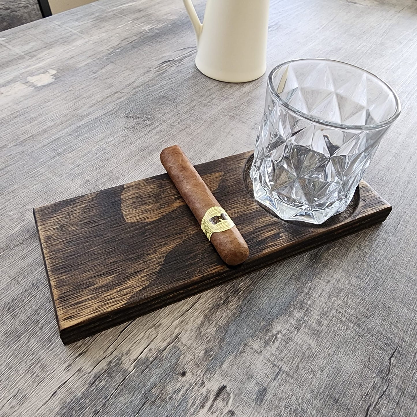 Whiskey & Cigar Butler Tray